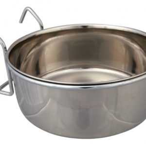 Trixie Edelstahlnapf mit Halter - 300 ml