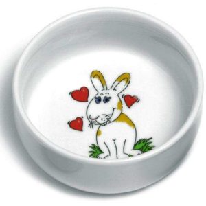 Karlie Runder Keramik-Napf für Kaninchen - 300 ml