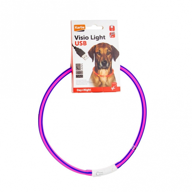 Karlie Visio Light LED-Leuchtschlauch mit USB - Gestreift - violett-pink – Bild 5