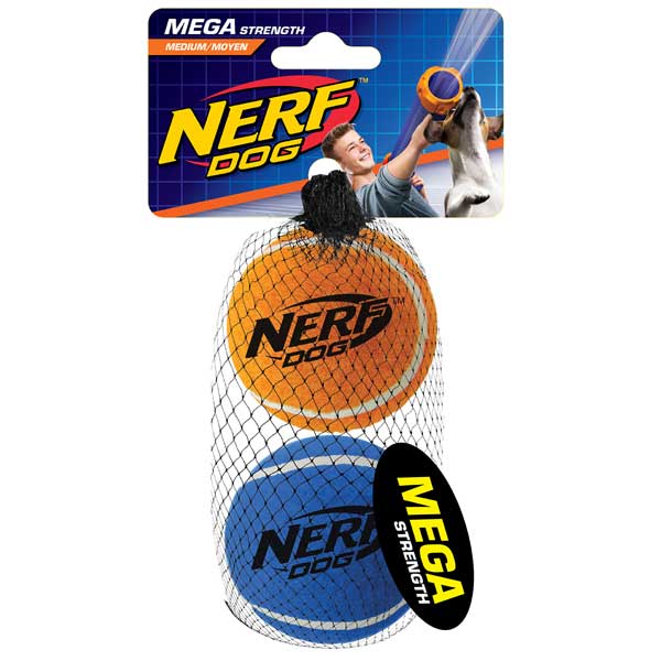 NERF DOG Tennis Balls megastark - 6,4 cm / 2 Stück – Bild 3