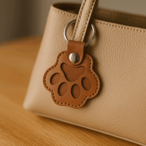 Pfoten-Schlüsselanhänger aus Kunstleder | 5 verfügbare Farben